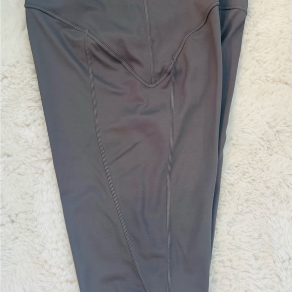 Body NV Women's Gray Zip-Up Athletic Top and Leggings Set - Picture 15 of 15